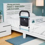 Safety Bed Rail for Seniors with Storage Pocket