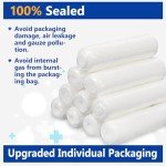 YesBes 24 Pack Gauze Rolls, 4 in x 4.1 Yards, Premium Gauze Wrap Roll for Wounds, Bandage Wrap Rolled Gauze, Mummy Wraps, Individually Wrapped