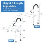 WISDEER Adjustable Bed Rails with Storage Pockets