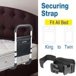 Adjustable Bed Assist Rail with Storage Pocket