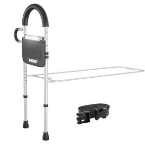 WISDEER Bed Rails with Light & Storage for Seniors