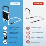 Adjustable Bed Rails for Seniors with Storage Bag