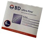 BD Ultra-Fine Insulin Syringes 31G 3/10cc 6mm 90/bx