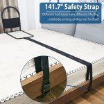 Adjustable Bed Rail for Seniors with Storage Pocket