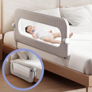 Adjustable 32" Baby Bed Rails for Safety