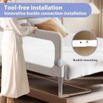 Adjustable Toddler Bed Rails Guard - 32" Portable