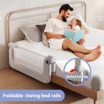 Adjustable Toddler Bed Rails Guard - 32" Portable