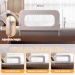 Adjustable Toddler Bed Rail - Extra High Safety Guard