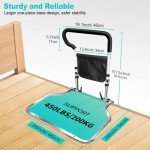 Folding Bed Rail for Seniors with Storage Bag