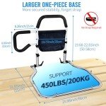 Adjustable Folding Bed Rail for Seniors' Safety