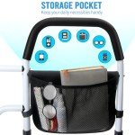 Adjustable Folding Bed Rail for Seniors' Safety