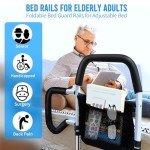 Adjustable Folding Bed Rail for Seniors' Safety