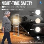 Adjustable Bed Rails with Light & Storage Pouch