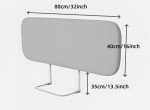 Foldable Baby Bed Rail Guard - 32 Inch Grey