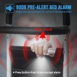 Adjustable Bed Rails with Alarm & Night Light