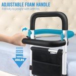 Adjustable Bed Rails with Alarm & Night Light