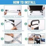 Adjustable Bed Rails with Alarm & Night Light