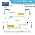 Adjustable Bed Rail for Twin Beds with Pocket