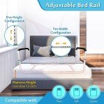 Adjustable Bed Rail for Twin Beds with Pocket