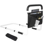 Adjustable Bed Rails for Elderly with Storage Pocket