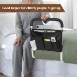 Adjustable Bed Rails for Elderly with Storage Pocket