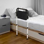 Adjustable Bed Rails with Storage for Seniors