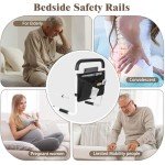 Adjustable Bed Rails for Elderly with Storage Pocket