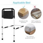 Adjustable Bed Rails with Storage for Seniors