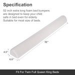 HAVARGO Toddler Bed Bumpers - Non-Slip Foam 2 Pack