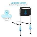 Adjustable Bed Rails with Storage for Seniors