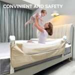Adjustable Bed Rail for Toddlers - 32"/80cm Safety Guard