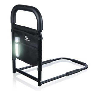 Adjustable Bed Rails for Seniors with Storage Pocket