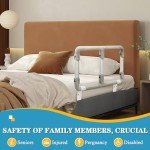 Adjustable Folding Bed Rails for Seniors, Fits All Sizes