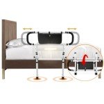 Adjustable Bed Rails for Elderly with Handles