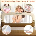 Deeteck Adjustable Portable Bed Guard Rail for Toddlers