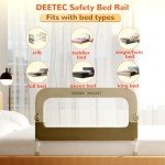 Deeteck Adjustable Portable Bed Guard Rail for Toddlers