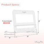 Dream On Me Adjustable Lightweight Bed Rail - White