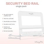 Dream On Me Adjustable Lightweight Bed Rail - White