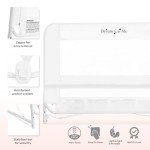 Dream On Me Adjustable Lightweight Bed Rail - White