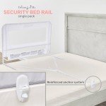 Dream On Me Adjustable Lightweight Bed Rail - White