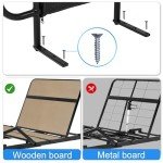 Adjustable Bed Side Rails for Wooden Boards