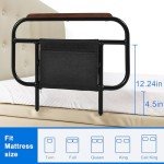 Adjustable Bed Side Rails for Wooden Boards