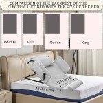Adjustable Electric Bed Backrest for Seniors 330 lbs