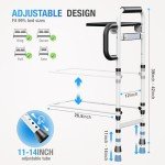 Adjustable Bed Rails for Seniors with Safety Features