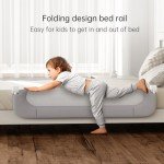 UPGOGO Toddler Bed Rail - Safe Folding Guard