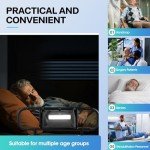 Adjustable Bed Rails for Seniors with Safety Light