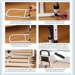 Adjustable Bed Rails for Seniors with Storage Bag