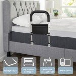 Adjustable Bed Rails for Seniors with Storage Bag