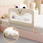 Omzer 32'' Adjustable Bed Guard Rail for Toddlers