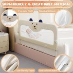 Omzer 32'' Adjustable Bed Guard Rail for Toddlers